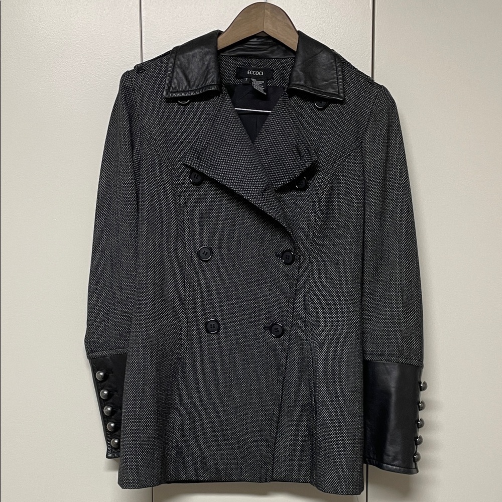 Women's Black Double-Breasted Eccoci Blazer